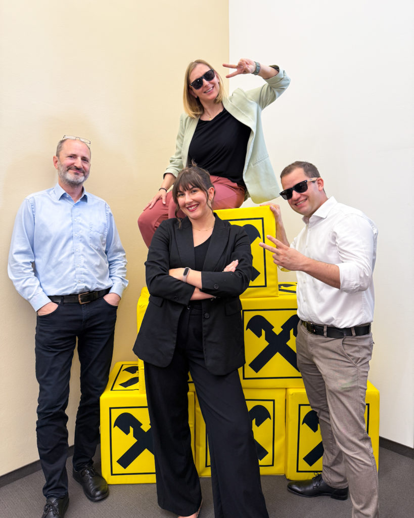 Team der Raiffeisenbank Burgenland Mitte - sie rocken TikTok