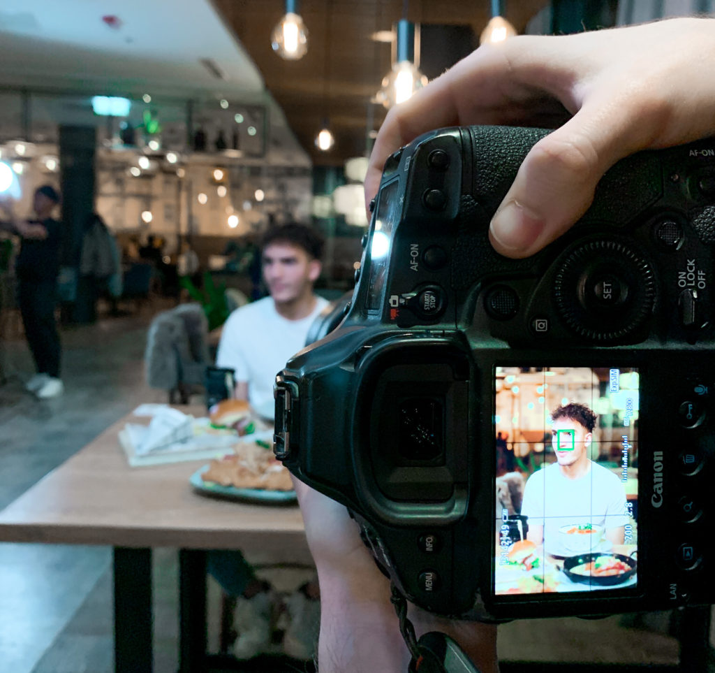Social Media für Hotels - Aufnahmen der Gastronomie